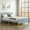 thumbnail image 5 of Ktaxon Deluxe Wood Platform Bed with Headboard, Teen Bed Gray,Queen, 5 of 8
