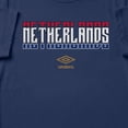 thumbnail image 2 of Umbro Men's Netherlands Stacked Soccer T Shirt (New Navy, S-XXXL), 2 of 4