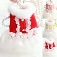 thumbnail image 2 of Pet Skirt with Puffy Collar Dress-Up Lace Wedding Dress for Outdoor Occasions - Mild on Pet Skin, 2 of 8