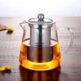 Qaray 18.5 Oz Glass Teapot Heat Kettle With Infuser Stainless Steel