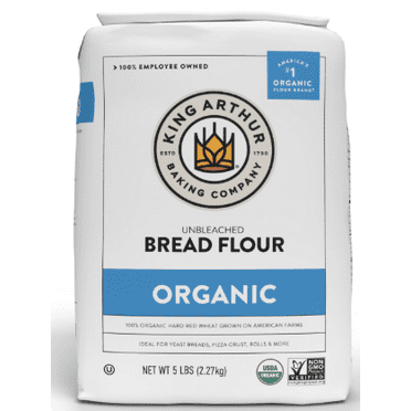 King Arthur Flour 100% Organic Unbleached Bread Flour 5 lb. Bag