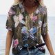 thumbnail image 1 of Camisetas con estampado 3d para mujer, ropa informal holgada con estampado de mariposa, Tops básicos Harajuku con cuello en V 5xl, verano 2023, 1 of 4