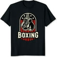 thumbnail image 2 of 100% Cotton Boxing Gloves American Flag Design Sporty Graphic Men Women Unisex Casual T-Shirt, 2 of 5