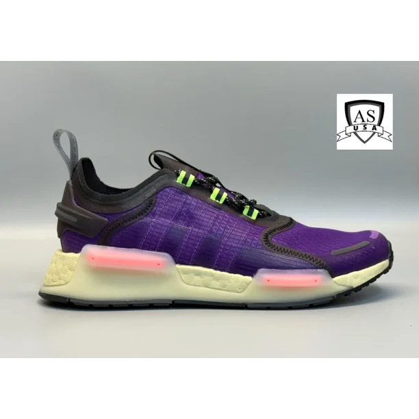 Adi - das NMD_V3 Purple Men's Original Casual Walking Shoes Size 7 GW3062