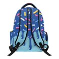 thumbnail image 2 of CHAQLIN Cute Cartoon Reading Turtle Print School Bag with Soft, Breathable Waterproof 17 Inch School Bookbag for Back to School Sports, 2 of 9