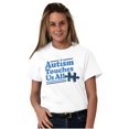 thumbnail image 4 of Autism Touches Us All Puzzle Piece Men's Graphic T Shirt Tees Brisco Brands S, 4 of 6