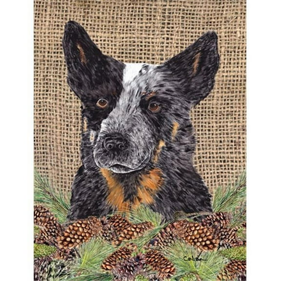 Australian Cattle Dog Flag Canvas - House Size