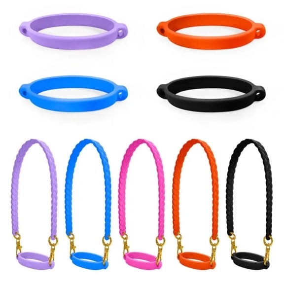 Small Kitchen Appliances Eco Friendly Multi Functional Silicone Drawstring Portable Bottle Sleeve Water Cup Handle Strap Bottle Rope Sleeve DIY Water Cup Handle Strap