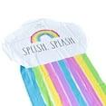 thumbnail image 3 of Rae Dunn: Splish Splash Rainbow Slide & Ride -16 Foot Water Slide Sprinkler, CocoNut Float, Durable Sliding Mat, Age 5+, 3 of 12