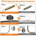 thumbnail image 3 of CITYLE Trampoline 12FT 14FT 15FT 16FT 1500LBS Trampoline for Adults Kids Trampolines with Basketball Hoop, Outdoor Heavy Duty Trampoline with Enclosure, Easy to Install & Last Long, 3 of 8