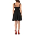 thumbnail image 3 of INSPIRE CHIC Women's Homecoming Dress with Triple Straps Backless Sleeveless Cocktail Dress M Black, 3 of 6