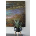 thumbnail image 3 of Hide & Seek Supply 4005 Cole Ceramic Planter with Beech Wood Legs, Sandy Black, 3 of 6