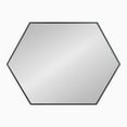 thumbnail image 2 of Kate and Laurel Rhodes Modern Hexagon Wall Mirror, 31" x 22", Black, Chic Geometric Wall Mirror, 2 of 2