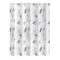 thumbnail image 2 of Plastic Shower Curtain Liner, Premium PEVA Gray Leaf Shower Curtain, Shower Curtains for Bathroom with Magnetic Weights and Rustproof Grommets (White, 70x79 in), 2 of 4
