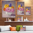 thumbnail image 3 of Multicolor Ranunculus Flowers in Vase - Floral Canvas Art Print, 3 of 4