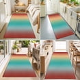 thumbnail image 4 of Hallway Runner Rug 2'x6', Yellow Green Orange Ombre Kitchen Runner Rugs Non-Slip Carpet Mats, Modern Art Abstract Aesthetics Bedside Rugs Runners Washable Floor Carpet for Bathroom Laundry Room, 4 of 8