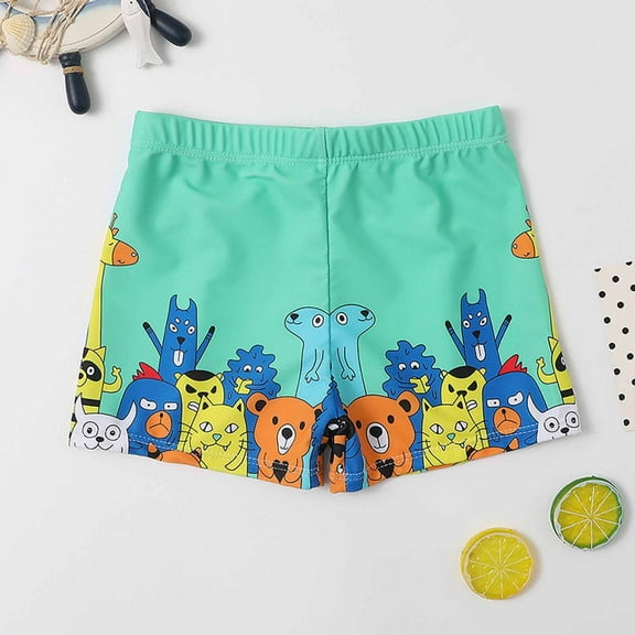 Herrnalise Boys Swim Trunks Toddler Cartoon Prints Swim Shorts Little Boys Bathing Suit Swimsuit Toddler Boy Swimwear For 3-4 Years