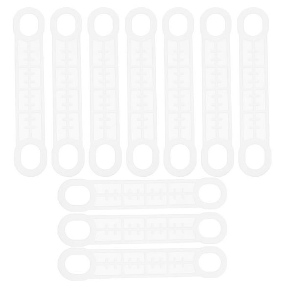 10 tiras de silicona antideslizantes transparentes para perchas de madera y plástico Tiras universales para sujetar ropa