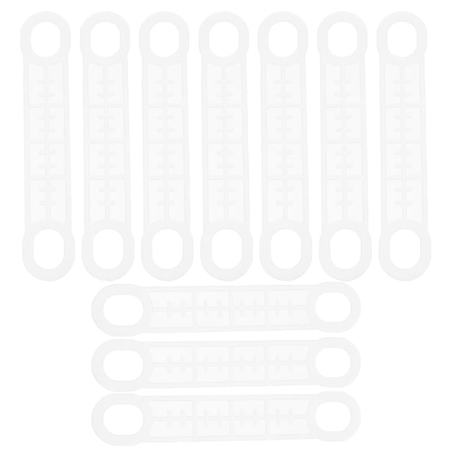 10 tiras de silicona antideslizantes transparentes para perchas de madera y plástico Tiras universales para sujetar ropa