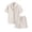 Beige, variant on Men's Summer Beach Outfits 2 Piece Short Sleeve Button Down Shirts with Pocket and Shorts Vacation Sets for Men Blue