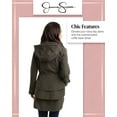 thumbnail image 6 of Jessica Simpson Women's Jacket - Waterproof Softshell Raincoat, Ruffle Back (Size S-XL), 6 of 7