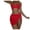 Red, variant on WREESH Womens Bikini Set with Sarong Bathing Suit Beach Cover Up Wrap Skirt Solid Bikini Strap Bikini Deep V Split Swimsuit Set Three-Piece Swimming Suit Blue
