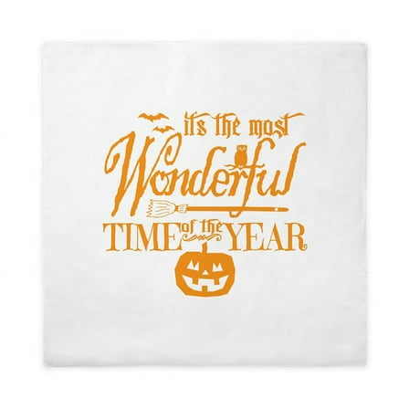 CafePress - Most Wonderful (Orange) Queen Duvet Cover - Queen Duvet