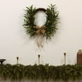 thumbnail image 2 of Handcrafted Leaf Wreath with Burlap Bow Elegant Home Decor for All Seasons 18-inch Diameter, 2 of 8