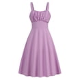 thumbnail image 4 of Vestido de verano con tirantes finos y corte en A para mujer: diseño elegante y ajustado, tejido elástico, adecuado para fiestas y ocasiones informales., 4 of 4