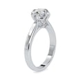 thumbnail image 3 of Diamond-Capitals 2.00 Carat Stylish Round Cut Solitaire Moissanite Anniversary Ring for Women Solid 14K White Gold Size 9.5 (D/VVS1), 3 of 5