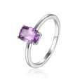 thumbnail image 3 of Amethyst Cushion Solitaire Ring, 3 of 11