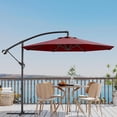 thumbnail image 3 of QinaQin Parasol Déporté de Patio 10 Pi avec Base en Croix, Rouge Vin, 3 of 8