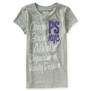 Angle View: Aeropostale Girls Glitter Nyc Graphic T-Shirt