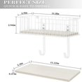thumbnail image 2 of Ironing Board Hanger Wall Mount ron Holder With Shelf Wall Wood Storage Holder, 2 of 5