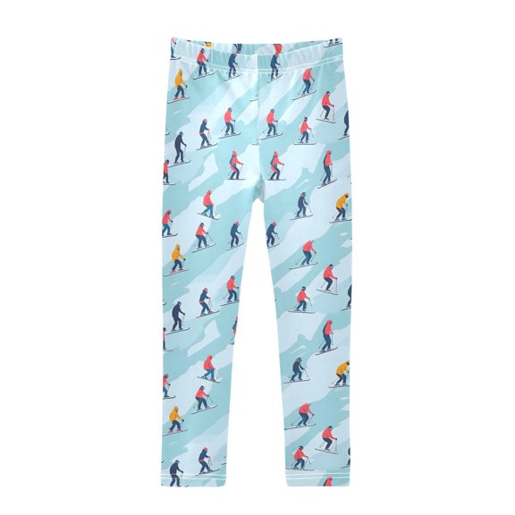 joogoo Girls' Leggings Skating on Winter Yoga Pants 6T