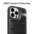 thumbnail image 2 of Hot Off for Nappa Leather iphone 13Promax 14 14Plus 14Pro 14Promax, Puffer Phone Case Puffy iPhone Cover [Full Body Protection] [Non-Slip] Soft and Warm Phone Cover, Black for iPhone 14 PRO MAX, 2 of 5