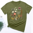 thumbnail image 2 of ICHUANYI Women's T Shirt Trendy Easter Print Short Sleeve Crewneck Tops Casual Loose Shirts New 2024, 2 of 3