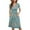 Light Blue, variant on IROINNID Summer Beach Dresses For Women Casual Short Sleeve Loose Printing Slim Pocket Buttons V-Neck Vacation Dress Summer