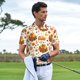 thumbnail image 3 of Balery Thanksgiving With Turkey Camisa Polo de Hombre con Estampado, de Manga Corta y Tejido Medio, Camisa Tipo Golf Polo-3X-Large, 3 of 6