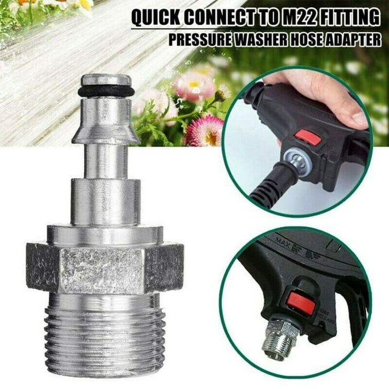 Spray Gun Adapter Quick Release Pressure Washer Tool Hose Fit For