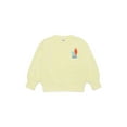 thumbnail image 6 of Laughing Child Soft Mink-Brushed Space-Themed Fuzzy Sweatshirt for Kids with Exposed Faux Fur Detail and Playful Alien Characters for Everyday Wear, 6 of 7