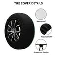 thumbnail image 2 of Naloa Cute Otters PVC Leather Spare Tire Wheel Cover for Car Truck SUV Camper Trailer Universal Fit many size15 inch, 2 of 6