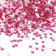 thumbnail image 1 of Uxcell Piedras de strass redondas de fondo plano, gemas de cristal de fondo plano para manualidades DIY, decoración de ropa y arte de uñas Fucsia SS10, 1 of 7
