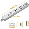 thumbnail image 2 of Pieces Concealed Door Latch, 15cm Sliding Door Latches, 304 Stainless Steel Concealed Latch, Door Flush Bolt for All Types of Wooden Doors, 2 of 4