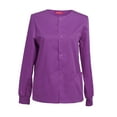thumbnail image 1 of Veste de Sarrau pour Femmes, Tenue de Travail, Fermeture à Boutons-Pression à l'Avant, Veste de Réchauffement pour Sarraus, 1 of 4