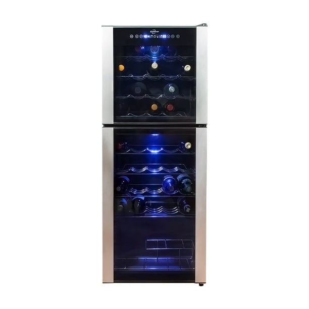Koolatron Elite Series 45 Bottle Dual Zone Wine Cooler Freestanding