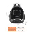 thumbnail image 3 of Mochila para gatos Mochila de viaje con diseño de apertura frontal para uso en exteriores (negro), 3 of 5