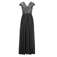 Cavosen Maxi Dresses for Women Wedding Guest Black Sequin Elegant