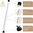thumbnail image 2 of EcoNesxp 51 2 Inch Window Security Bar Adjustable Window Lock Security Up and Down Glass Door for Vertical Sliding Window Extendable White 16, 2 of 5