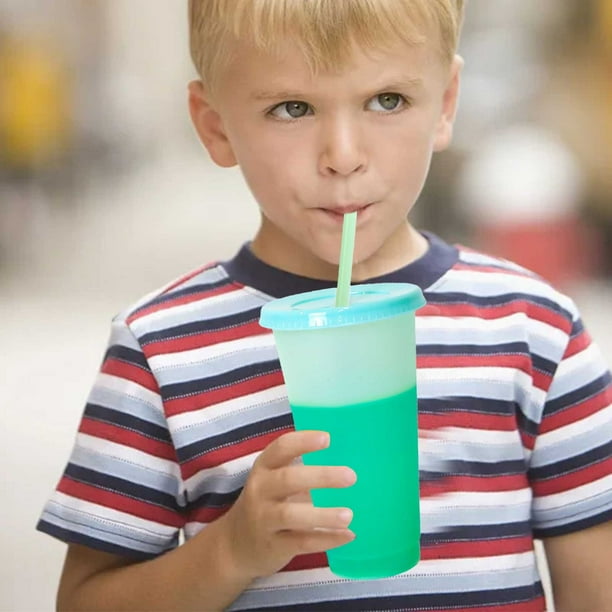 XZZjjl Transparent Single Layer Discoloration Cup When Cold